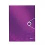 Leitz 3-Flap Folder WOW PP A4, A4, Polypropylene (PP), Metallic, Purple, Portrait, 150 sheets, 235 mm