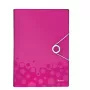 Leitz WOW PP projektikaust, tavaline dokumentide kaust, A4, polüpropüleen (PP), metallik, roosa, 200 lehte, 254 mm