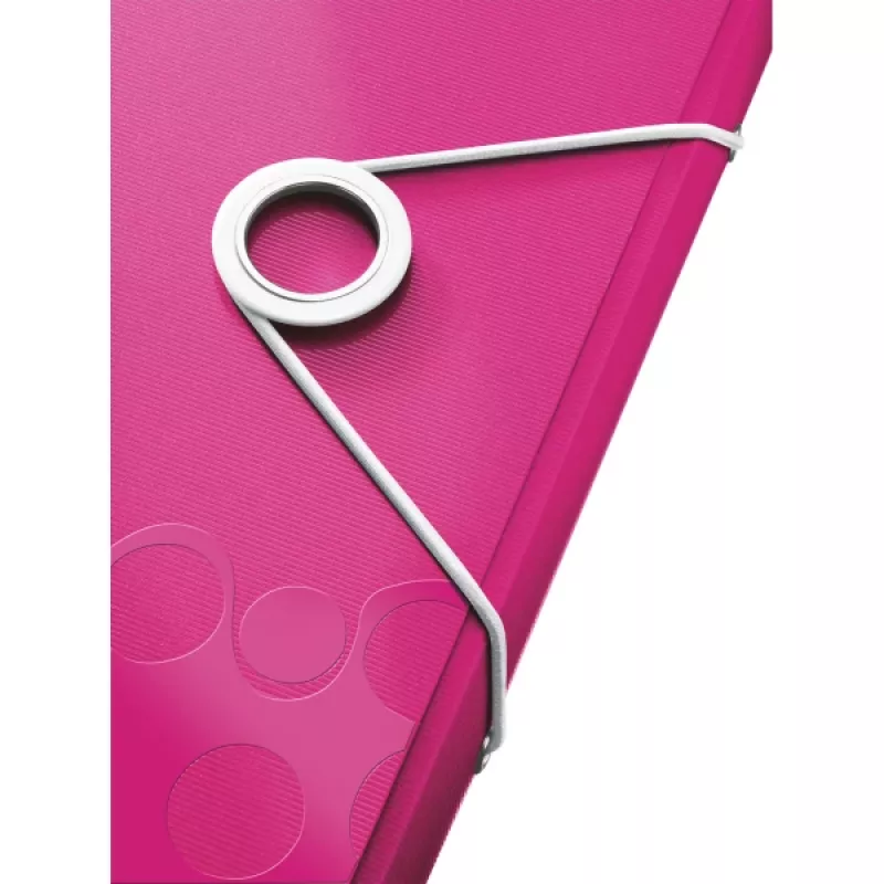 Leitz WOW PP projektikaust, tavaline dokumentide kaust, A4, polüpropüleen (PP), metallik, roosa, 200 lehte, 254 mm