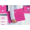 Leitz WOW PP projektikaust, tavaline dokumentide kaust, A4, polüpropüleen (PP), metallik, roosa, 200 lehte, 254 mm