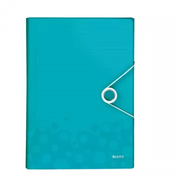 Leitz Project File WOW PP, Tavalised kaustad, A4, Polüpropüleen (PP), Türkiis, 200 lehte, 254 mm