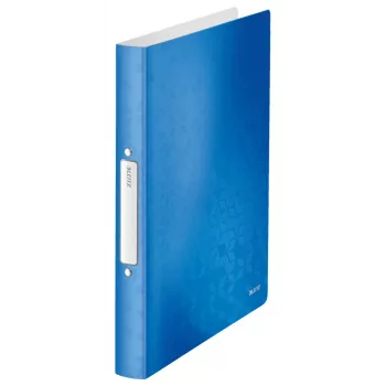 Leitz Ringbinder WOW PP A4 2RR/25mm, A4, ümmargune rõngas, polüpropüleen (PP), sinine, metallik, valge, 190 lehte