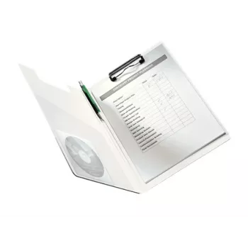Leitz Clipboard with cover WOW, A4, Polyfoam, Blue, 75 sheets, 1 pockets, 230 mm