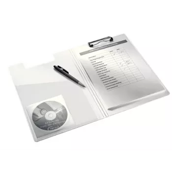 Leitz Clipboard with cover WOW, A4, Polyfoam, Purple, 75 sheets, 1 pockets, 230 mm