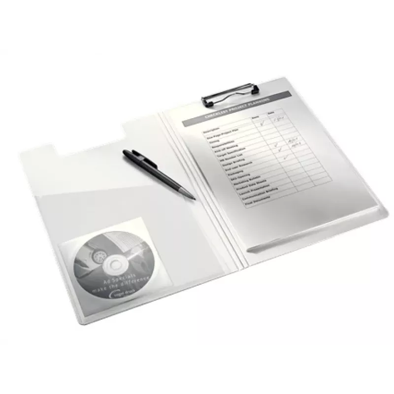 Leitz Clipboard with cover WOW, A4, Polyfoam, Purple, 75 sheets, 1 pockets, 230 mm