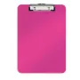 Leitz Clipboard without frontcover WOW, A4, plastist, roosa, 80 lehte, 228 mm, 320 mm