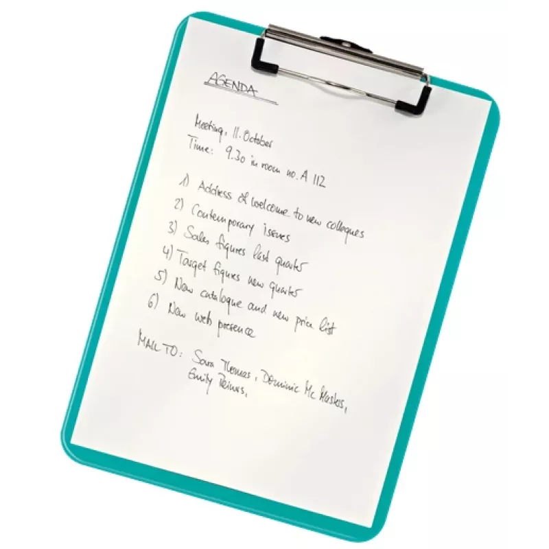 Leitz Clipboard without frontcover WOW, A4, plastikust, sinine, 80 lehte, 228 mm, 320 mm