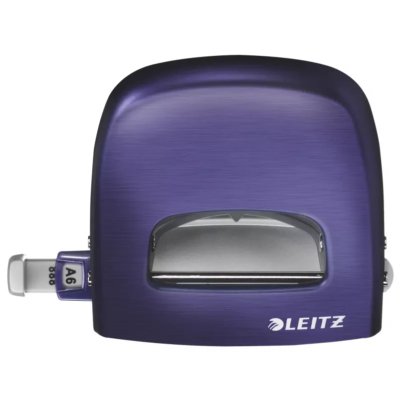 Leitz Hole Punch Style NeXXt, 2-auguline 30 lehte metallist, 30 lehte, sinine, 8 cm, A6, 380 g, 107 x 100 x 137 mm