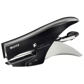 Leitz Plier Style 15-leheline tagantlaadimisega klambripüstol, 15 lehte, must, roostevaba teras, metall, 80 g/m², 4,95 cm, tagant