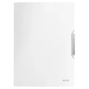 Leitz 3-klapiga kaust, stiil PP A4, A4, polüpropüleen (PP), valge, 150 lehte, 80 g/m², elastne pael