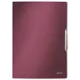 Leitz 3-klapiga stiilne PP-kaust A4, A4, polüpropüleen (PP), punane, 150 lehte, 80 g/m², kummipael