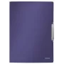 Leitz 3-klapiline kiirköitja, stiilne, PP, A4, A4, polüpropüleen (PP), sinine, 150 lehte, 80 g/m², kummipael