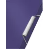 Leitz 3-klapiline kiirköitja, stiilne, PP, A4, A4, polüpropüleen (PP), sinine, 150 lehte, 80 g/m², kummipael