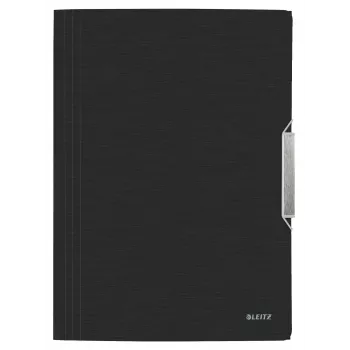Leitz 3-Flap Folder Style PP A4, A4, Polüpropüleen (PP), Must, 150 lehte, 80 g/m², Kummipael