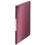 Leitz esitlusmapp Style PP 40 lehte, punane, polüvinüülkloriid (PVC), 40 taskut, A4, 233 mm, 16 mm