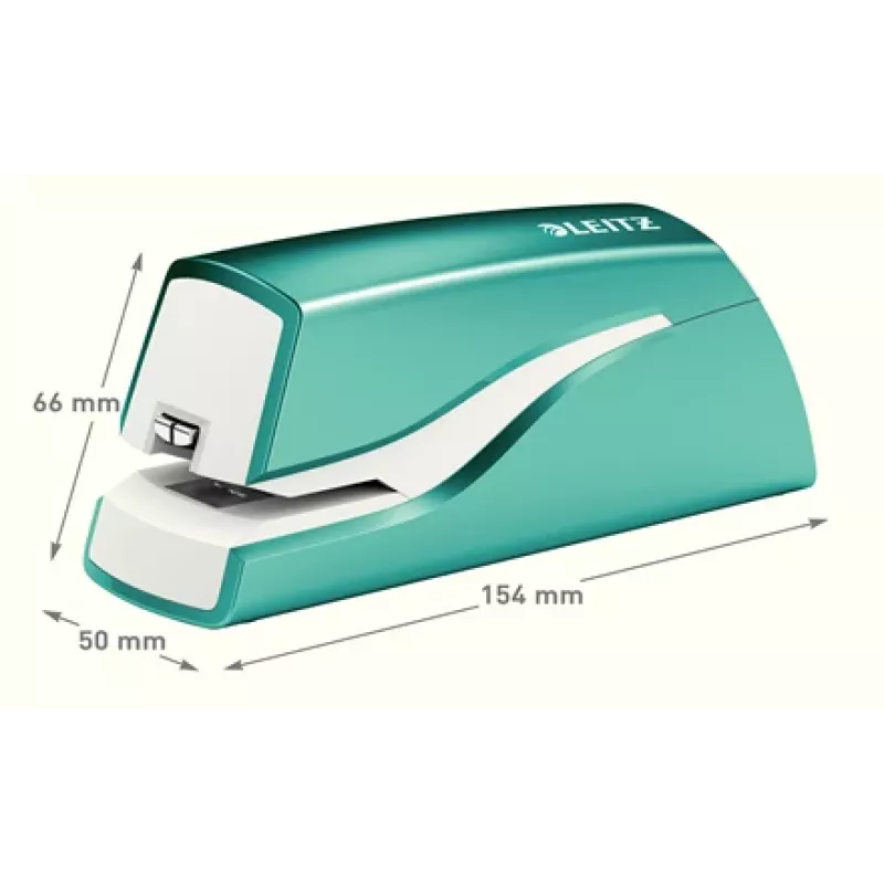 Leitz NeXXt klammerdaja akutoitega WOW 5566, 10 lehte, 1 cm, Plast, Sinine, Valge, Aku, 50 mm