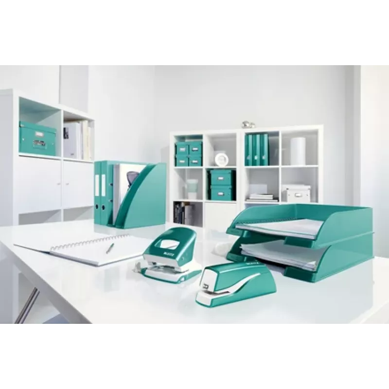 Leitz NeXXt klammerdaja akutoitega WOW 5566, 10 lehte, 1 cm, Plast, Sinine, Valge, Aku, 50 mm