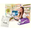Leitz NeXXt klammerdaja akutoitega WOW 5566, 10 lehte, 1 cm, plast, lilla, valge, aku, 50 mm