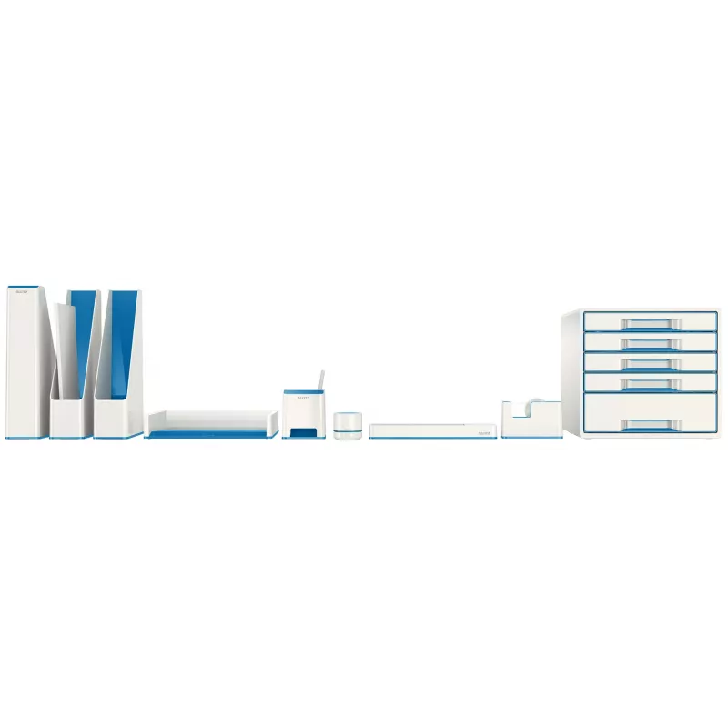 Leitz WOW kahevärviline kirjaalus, plastik, sinine, metallik, A4, 267 mm, 336 mm, 49 mm