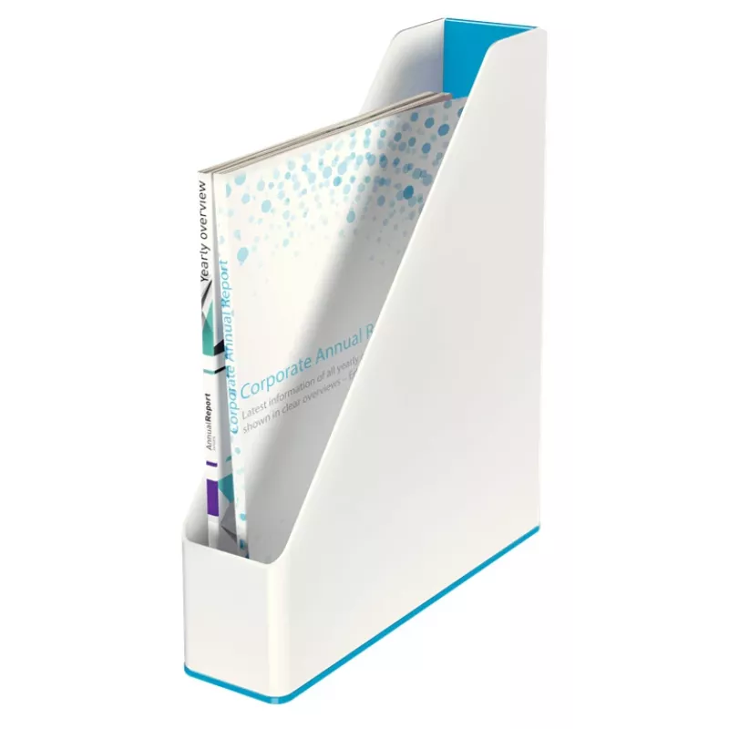 Leitz ajakirjahoidik WOW kahevärviline, sinine, valge, plastik, A4, 272 mm, 318 mm, 430 g