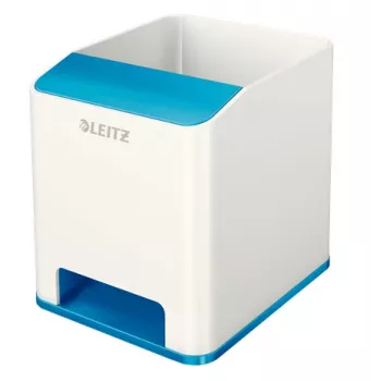 Leitz Sound Pliiatsihoidik WOW, sinine, valge, polüstüreen, 90 mm, 101 mm, 100 mm, 140 g