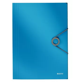 Leitz 3 klapiga kaust Solid PP A4, klappkaust, A4, polüpropüleen (PP), sinine, 150 lehte, 80 g/m²