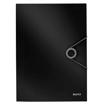 Leitz 3-Flap Folder Solid PP A4, kaustik, A4, polüpropüleenist (PP), must, 150 lehte, 80 g/m²