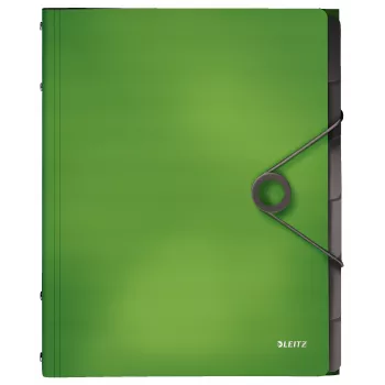 Leitz vaheleheraamat Solid, 6 vahelehte, klappkaust, A4, polüpropüleen (PP), roheline, 200 lehte, 80 g/m²