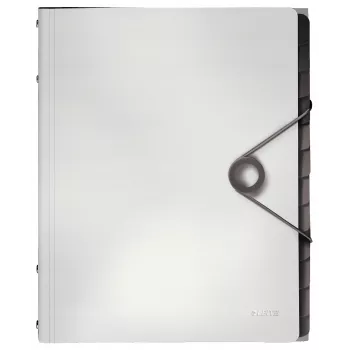 Leitz vaheleheraamat Solid 12 vahelehte, klappkaust, A4, polüpropüleen (PP), valge, 200 lehte, 80 g/m²