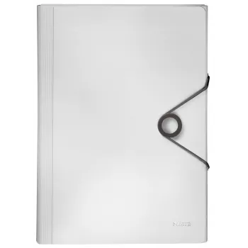 Leitz projektimapp Solid PP, A4, polüpropüleen (PP), valge, 250 lehte, 80 g/m², kummipael