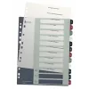 Leitz Index PC Printable 1-12 Style PP A4+, Numbriline registriindeks, Polüpropüleen (PP), Mitmevärviline, Portree, A4 Maxi, 245 mm