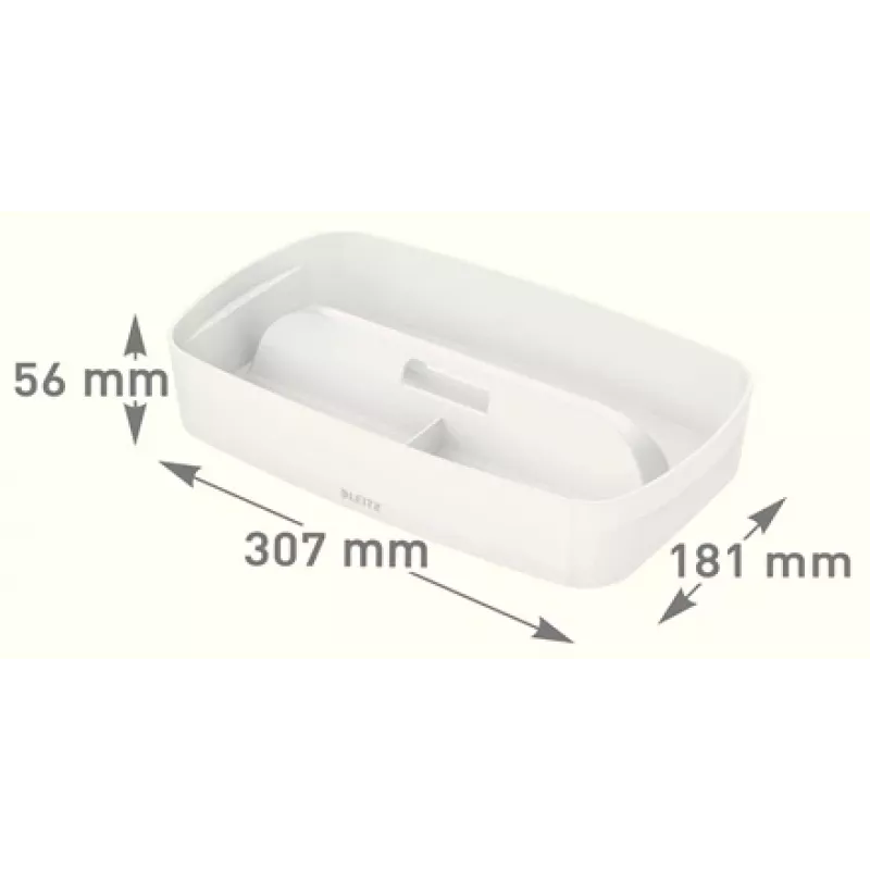 Esselte 5323-00-01 Säilitusalus Ristkülikukujuline Akrüülnitriilbutadieenstüreen (ABS) Valge