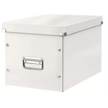 Leitz Box Click & Store WOW Cube suur hoiukarp, hoiukarp, valge, ristkülikukujuline, papp, ühevärviline, siseruumidesse