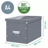 Leitz Box Click & Store WOW Cube suur hoiukast, fuksia, papp, 320 mm, 360 mm, 310 mm