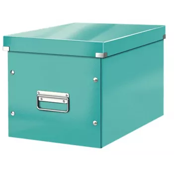 Leitz Box Click & Store WOW Cube suur hoiukast, Hoiukast, Türkiissinine, Ristkülikukujuline, Kartong, Ühevärviline, Siseruumidesse