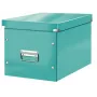 Leitz Box Click & Store WOW Cube suur hoiukast, Hoiukast, Türkiissinine, Ristkülikukujuline, Kartong, Ühevärviline, Siseruumidesse
