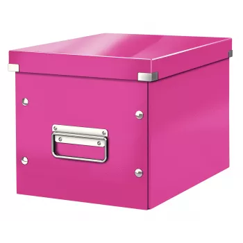 Leitz hoiukast Click & Store WOW Cube Medium, fuksia, papp, 260 mm, 260 mm, 240 mm