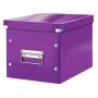 Leitz Storage Box Click & Store WOW Cube Medium, lilla, papp, 260 mm, 260 mm, 240 mm