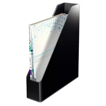 Leitz ajakirjahoidik Dual Colour, must, plast, A4, 272 mm, 318 mm, 430 g