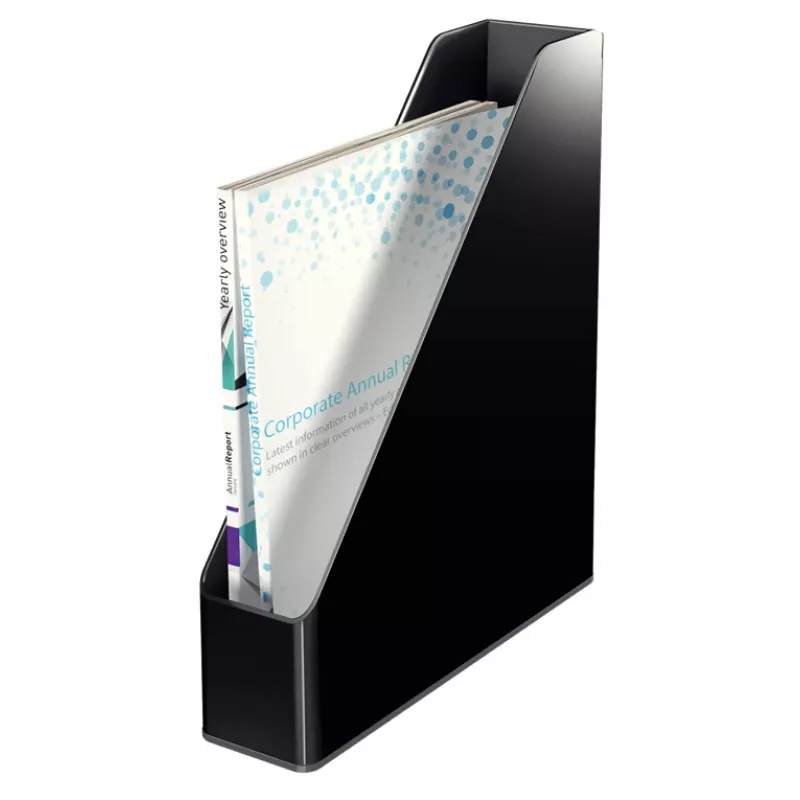 Leitz ajakirjahoidik Dual Colour, must, plast, A4, 272 mm, 318 mm, 430 g