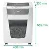 Leitz IQ Office Pro paberipurustaja P5, mikrohakk, 23 cm, 2 x 15 mm, 30 L, 300 lehte, 55 dB