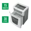 Leitz IQ Office Pro paberipurustaja P5, mikrohakk, 23 cm, 2 x 15 mm, 30 L, 300 lehte, 55 dB