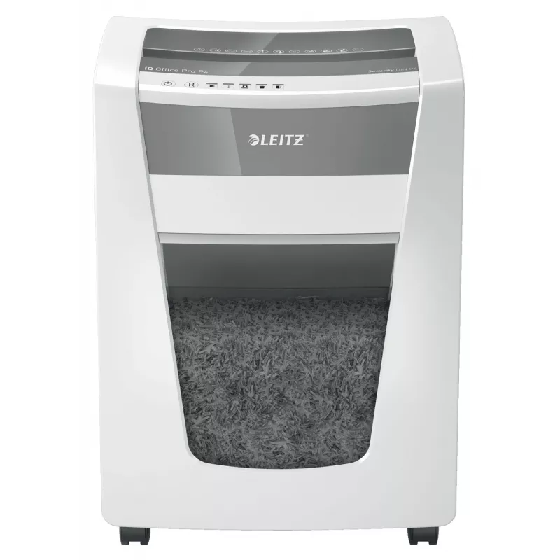 Leitz IQ Office Pro paberipurustaja P4, ristlõikus, 23 cm, 4 x 40 mm, 30 L, 275 lehte, 55 dB