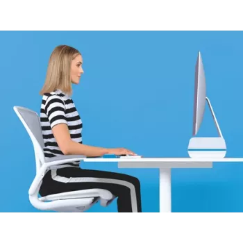 Leitz Monitorialus Reguleeritav Ergo WOW, 68,6 cm (27 tolli), Kõrguse reguleerimine, Sinine, Valge