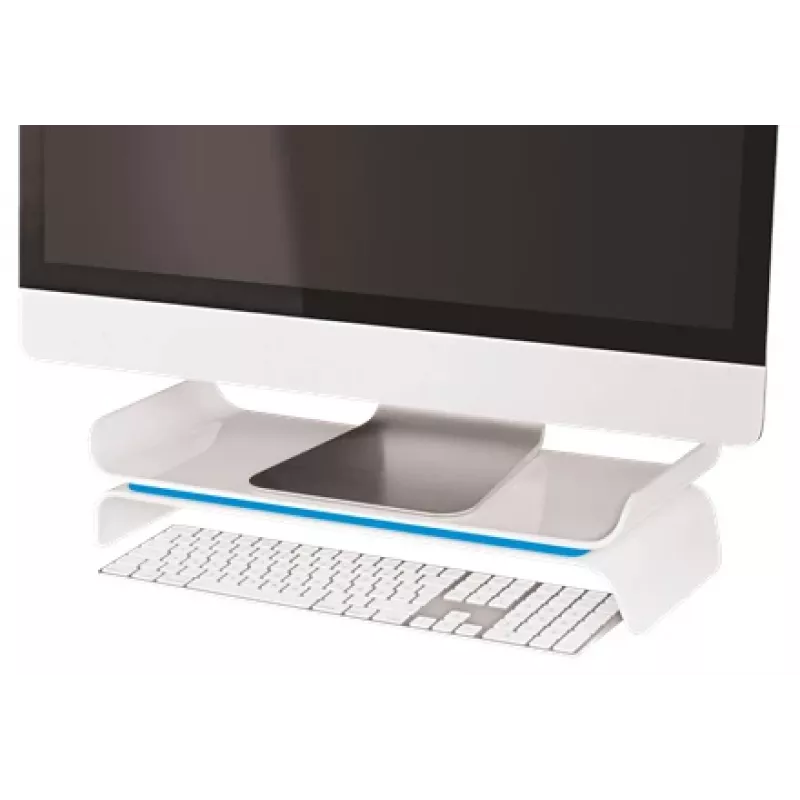 Leitz Monitorialus Reguleeritav Ergo WOW, 68,6 cm (27 tolli), Kõrguse reguleerimine, Sinine, Valge