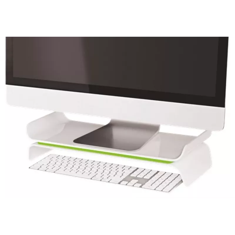 Leitz monitorialus, reguleeritav Ergo WOW, 68,6 cm (27 tolli), kõrguse reguleerimine, roheline, valge