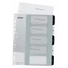 Leitz Indices Printable PP A4+ 1-5 WOW valge/must