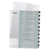 Leitz Indices Printable PP A4+ 1-20 WOW valge/must