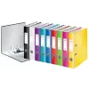 Leitz laiakaareline kiirköitja 180° WOW POB/lamineeritud A4/50mm, A4, D-rõngas, papp, kollane, 350 lehte, 285 mm