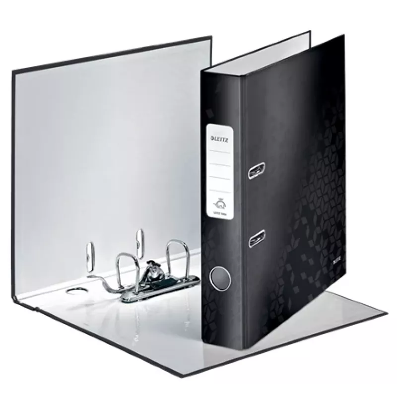 Leitz kangkaust 180° WOW POB/lamineeritud A4/50mm, A4, Q-rõngas, hoiustamine, kartong, must, 350 lehte
